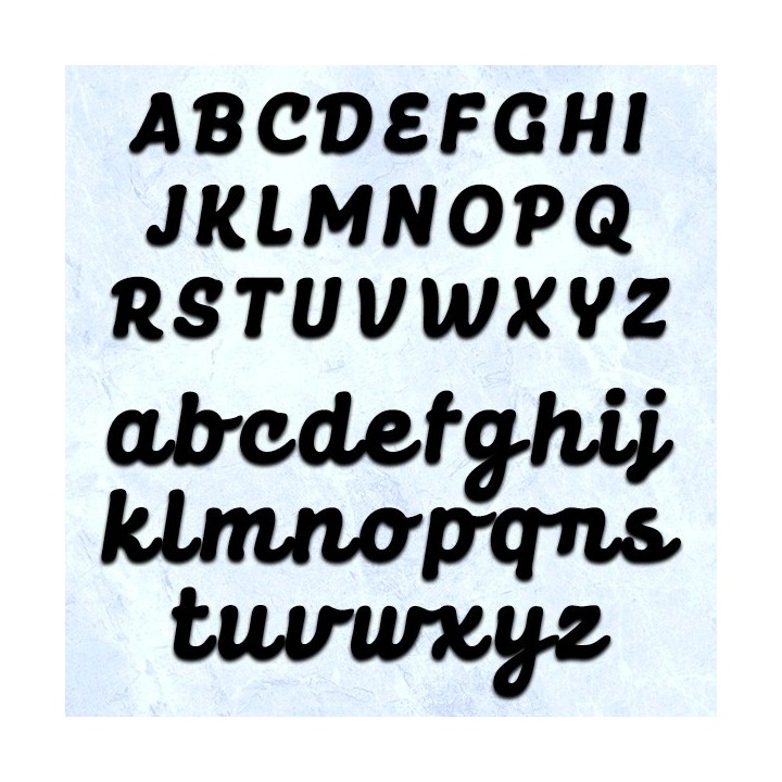 Caractères Dunley pour votre nom de maison hauteur 120 ou 130 mm 6 mm d'épaisseur