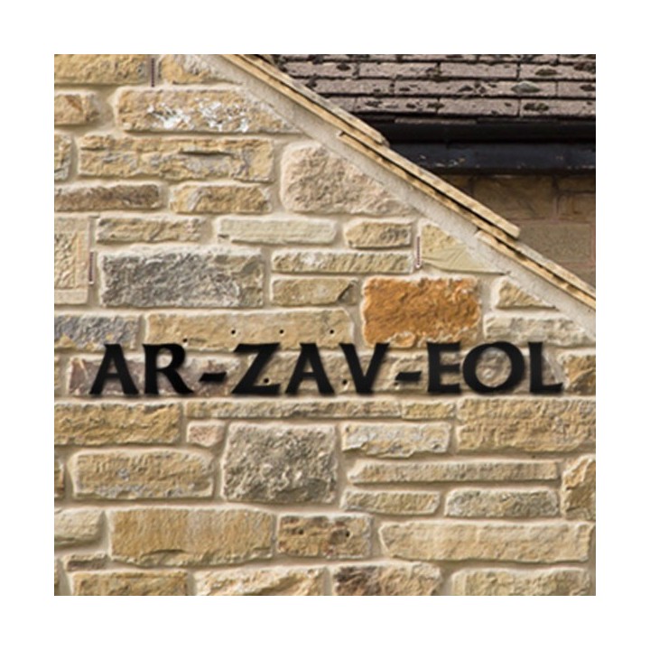 Caractères Celtic avec lettres hauteur 120 mm à 280 mm 6 mm d'épaisseur