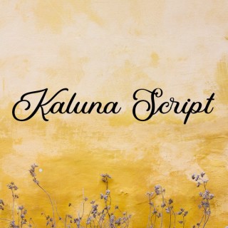 Caractères Kaluna Script 120 à 170 mm 6 mm d'épaisseur
