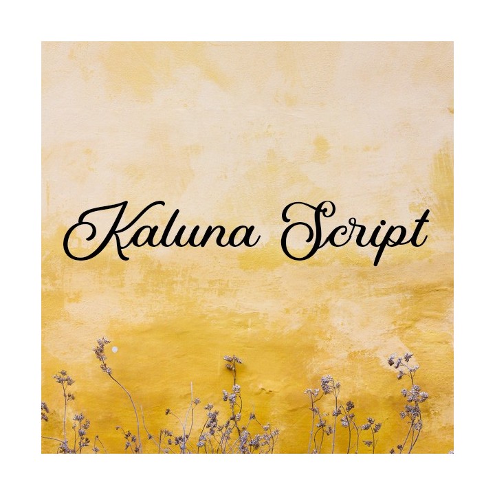 Caractères Kaluna Script 120 à 170 mm 6 mm d'épaisseur