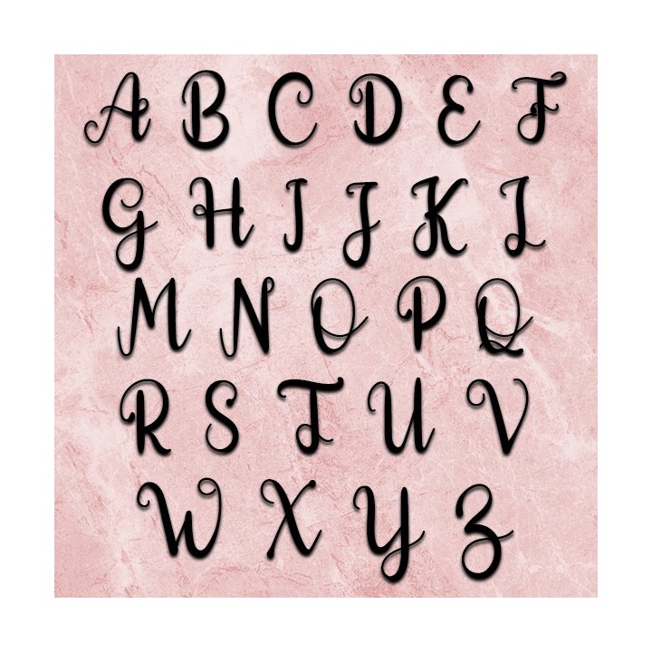 Caractères majuscules Morning Signature pour donner un nom à votre maison 120x60 mm 6 mm d'épaisseur