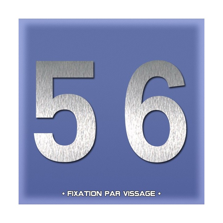 Numéros de rues ou de portes, chiffres en acier inoxydable hauteur 150 mm • à visser