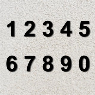 Pour votre numéro de rue ou de porte, optez pour un chiffre en fer forgé Arial 120 à 330 mm 6 mm d'épaisseur