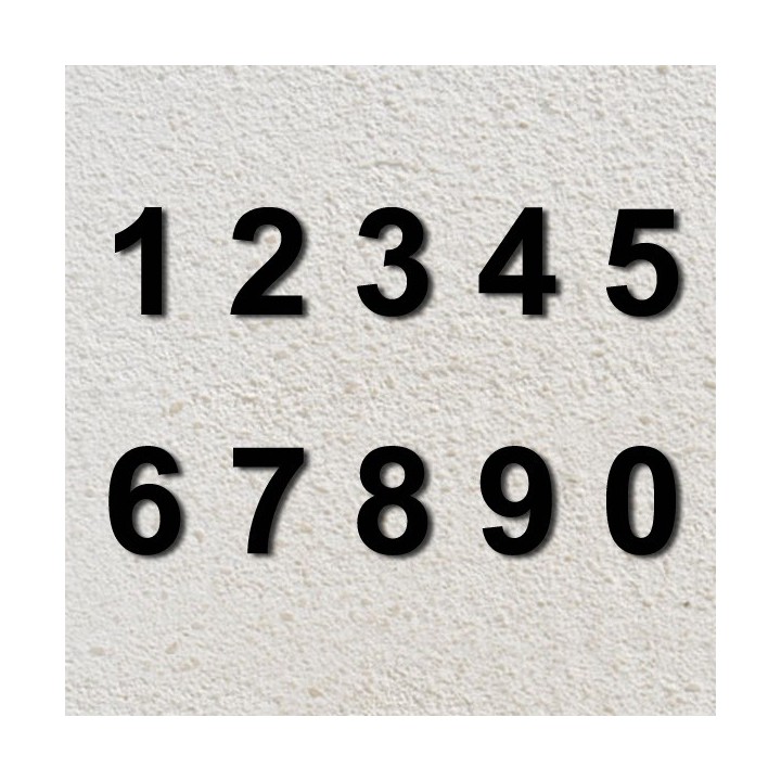 Pour votre numéro de rue ou de porte, optez pour un chiffre en fer forgé Arial 120 à 330 mm 6 mm d'épaisseur