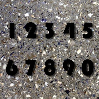 Chiffres en fer forgé pour numéros de rue ou de porte • Bauhaus 120 mm à 330 mm 6 mm d'épaisseur