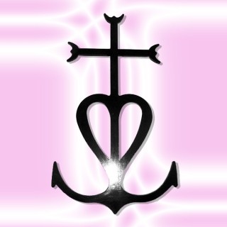 Croix Camarguaise en fer hauteur 445 mm à 890 mm 6 mm d'épaisseur