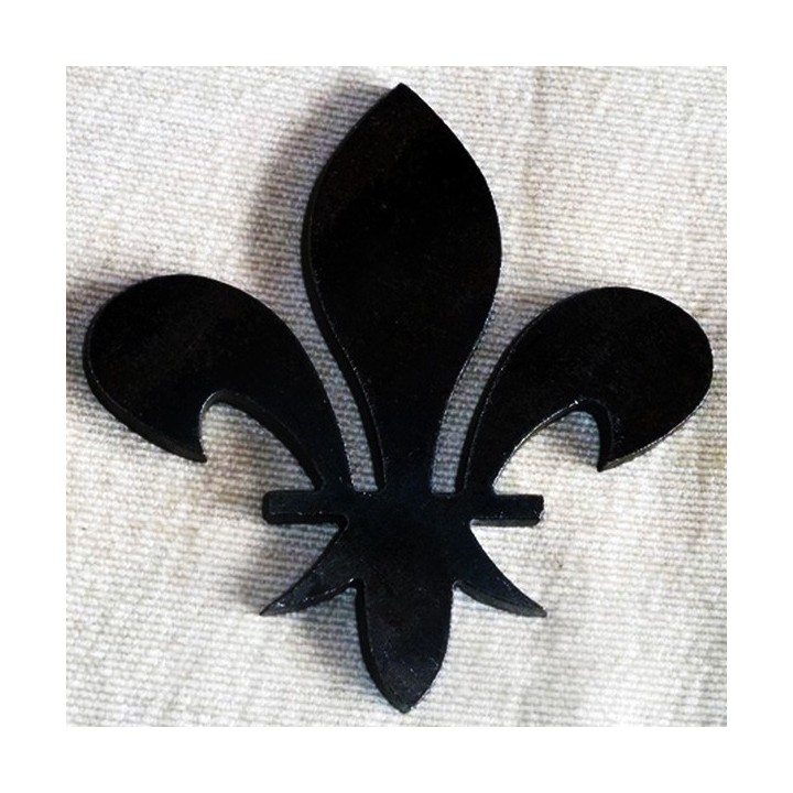 Fleur de Lys classique en fer hauteur 250 mm à 500 mm 6 mm d'épaisseur