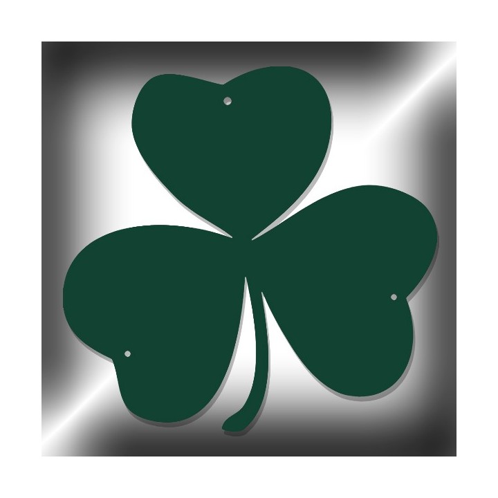 Le trèfle, prestigieux symbole irlandais, en fer hauteur 240 mm à 480 mm 6 mm d'épaisseur