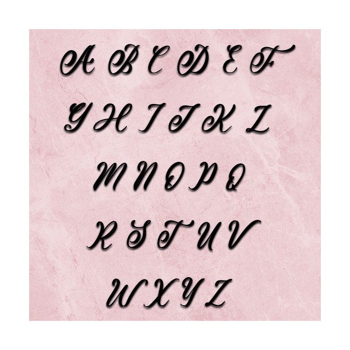 Lettres majuscules pour nom de maison en Andina 120x50 mm, Lettres hauteur 120x50mm à 170x70 mm 6 mm d'épaisseur