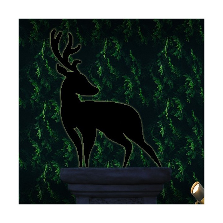 Mythologique "Biche de Cérynie" en fer forgé 500 mm x 200 mm découpée au laser