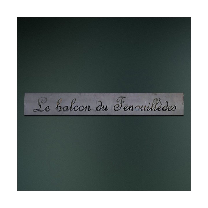 Enseigne commerciale sur devis découpée 4 mm d'épaisseur