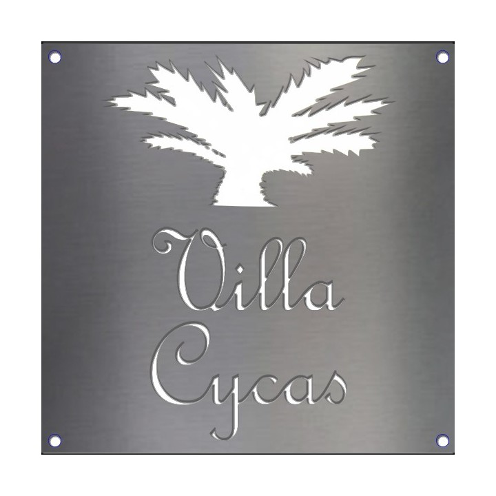 Plaque de maison, plaque de rue carrée 650 mm x 650 mm épaisseur 4 mm