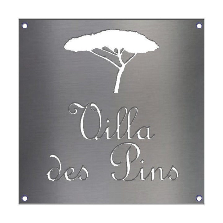 Plaque de maison, plaque de rue carrée 650 mm x 650 mm épaisseur 4 mm