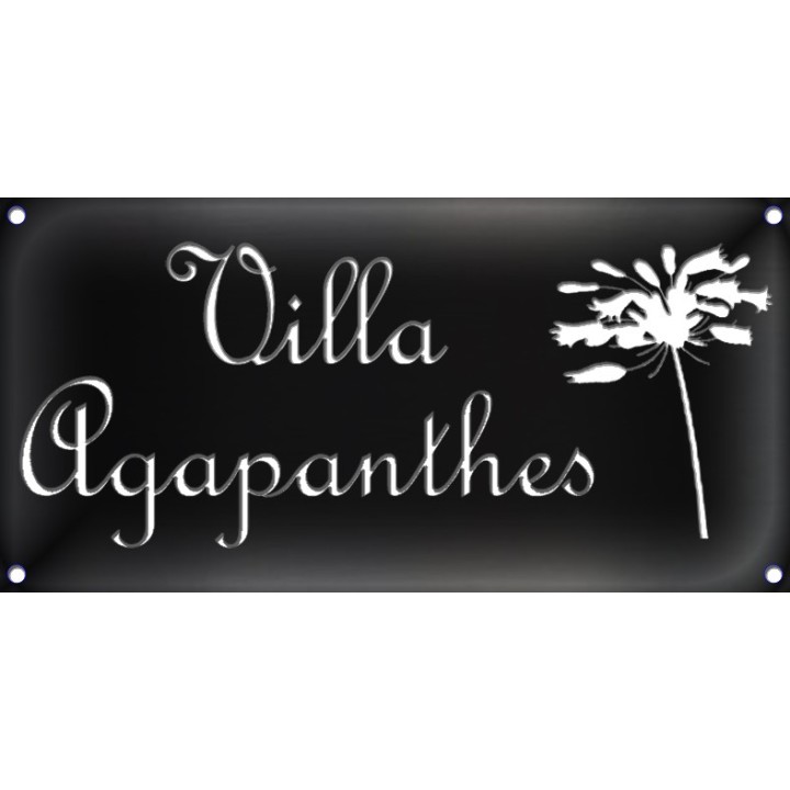 Plaque de maison, plaque de rue rectangulaire 1000 mm x  500 mm épaisseur 4mm