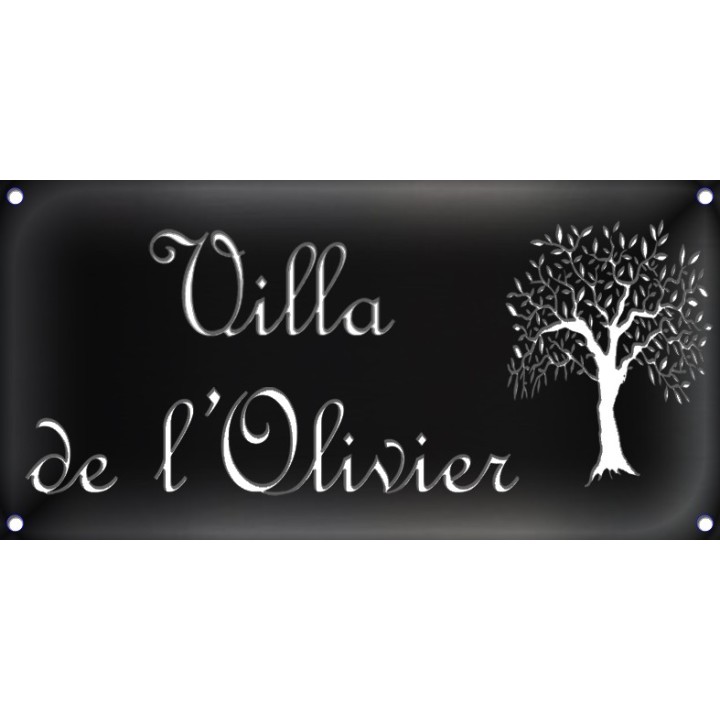 Plaque de maison, plaque de rue rectangulaire 1000 mm x  500 mm épaisseur 4mm