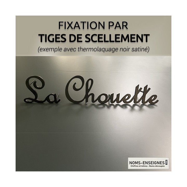 Fixation par tiges de scellement de 10 cm de longueur
