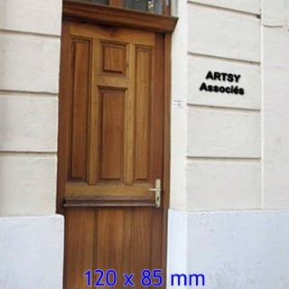 Caractère Arial pour votre nom de maison ou de commerce hauteur 120 x 85 mm 6 mm d'épaisseur