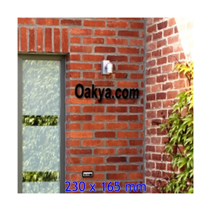 Caractère Arial pour votre nom de maison ou de commerce hauteur 230 x 165 mm 6 mm d'épaisseur