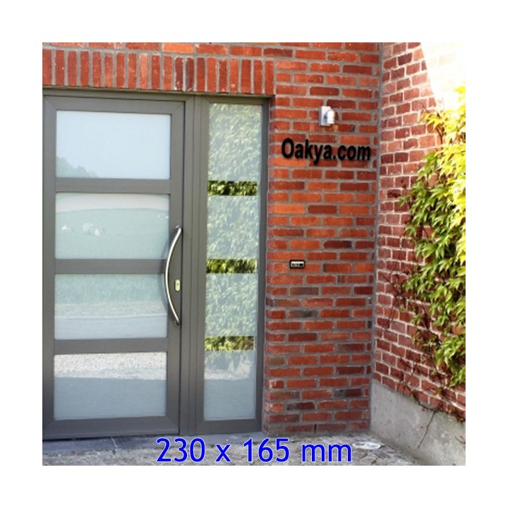 Caractère Arial pour votre nom de maison ou de commerce hauteur 230 x 165 mm 6 mm d'épaisseur