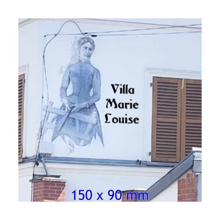 Lettres en Argos pour votre nom de maison avec des lettres hauteur 150 x 90 mm 6 mm d'épaisseur