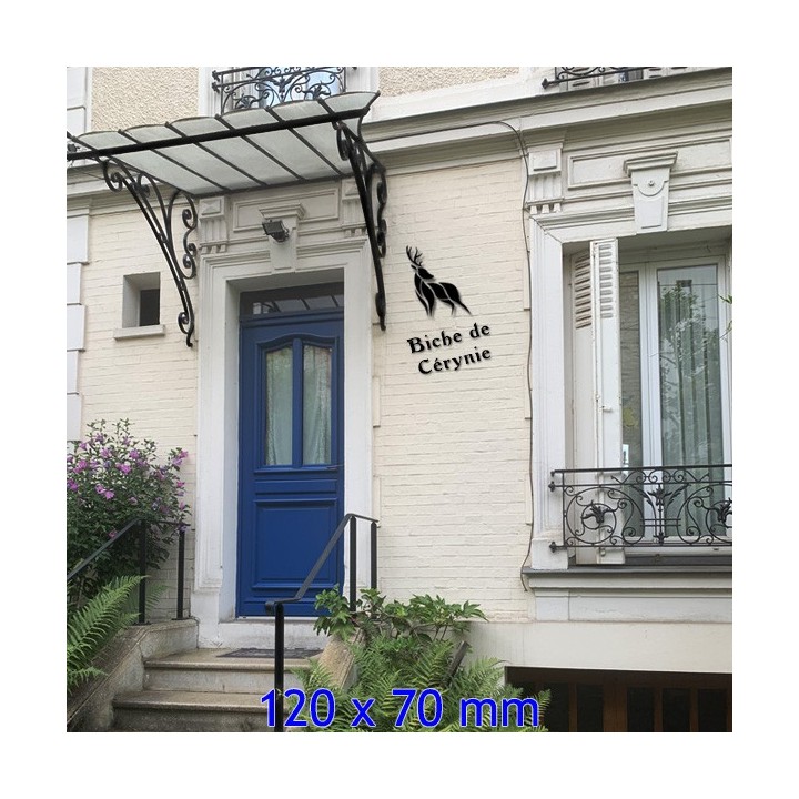 Lettres en Argos pour votre nom de maison avec des lettres hauteur 120 x 70 mm 6 mm d'épaisseur