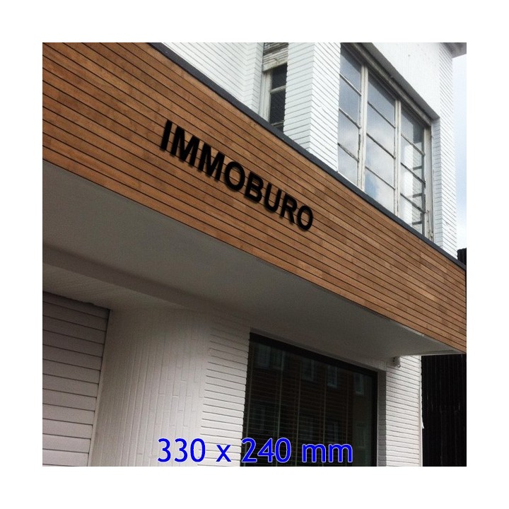Caractère Arial pour votre nom de maison ou de commerce hauteur 330 x 240 mm 6 mm d'épaisseur