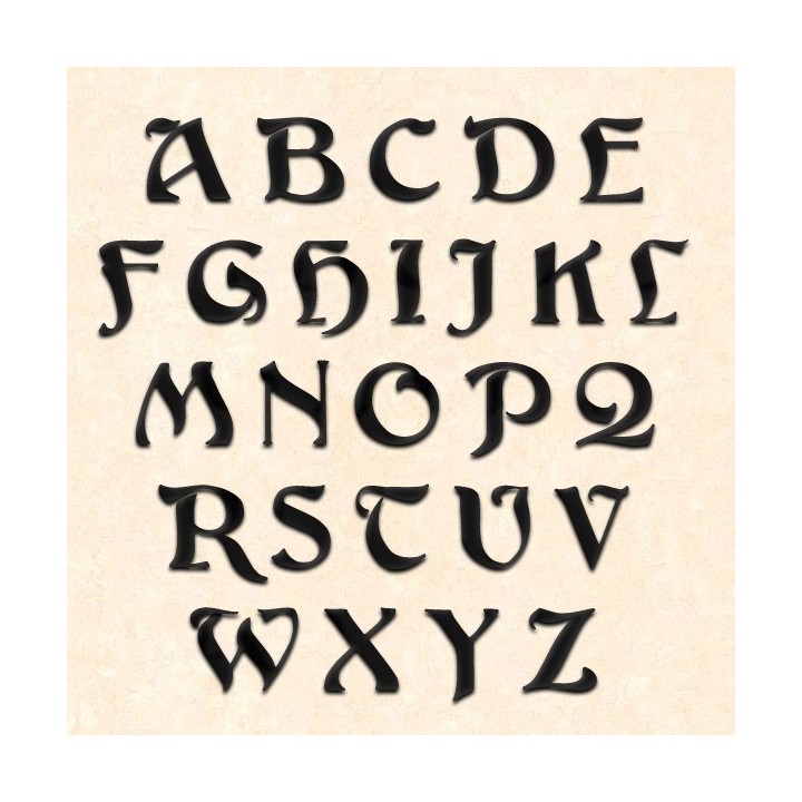 Lettres majuscules en Argos pour votre nom de maison avec des lettres hauteur 120 à 150 mm 6 mm d'épaisseur