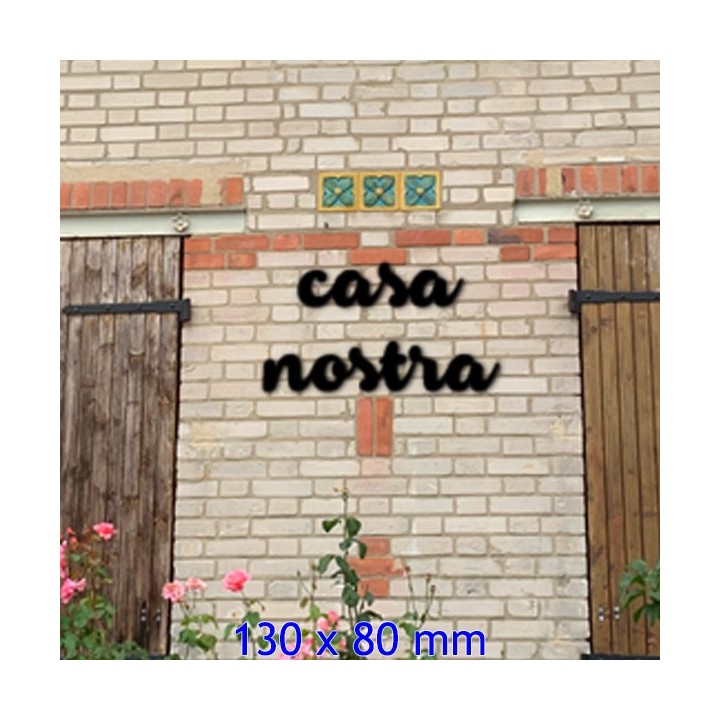 Caractères Armonioso. Lettres 130 x 80 mm 6 mm d'épaisseur