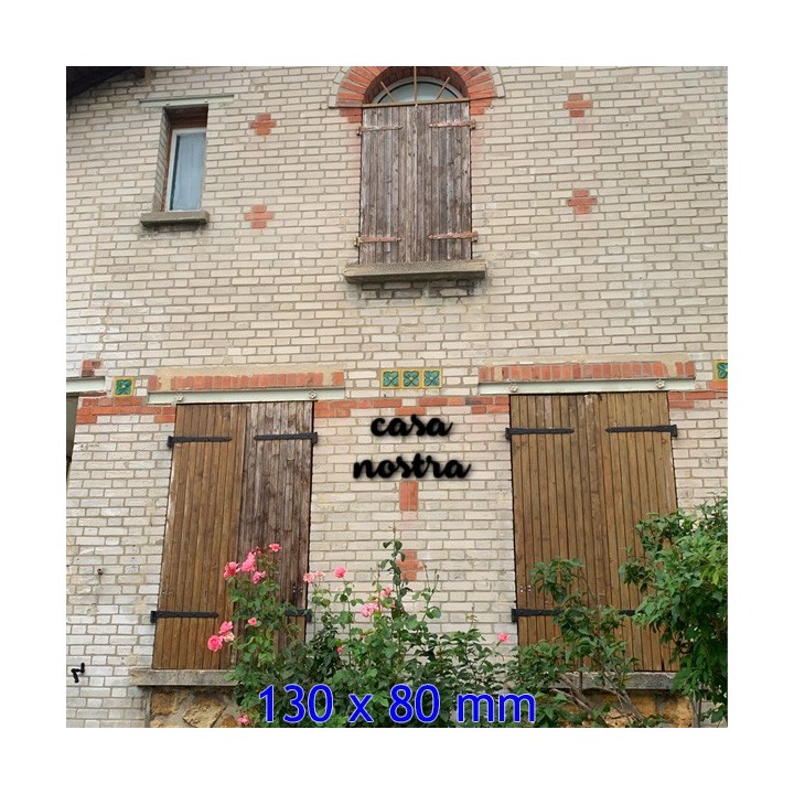 Caractères Armonioso. Lettres 130 x 80 mm 6 mm d'épaisseur