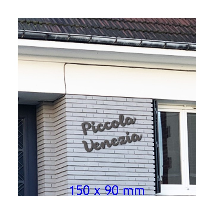 Caractères Armonioso. Lettres 150 x 90 mm 6 mm d'épaisseur