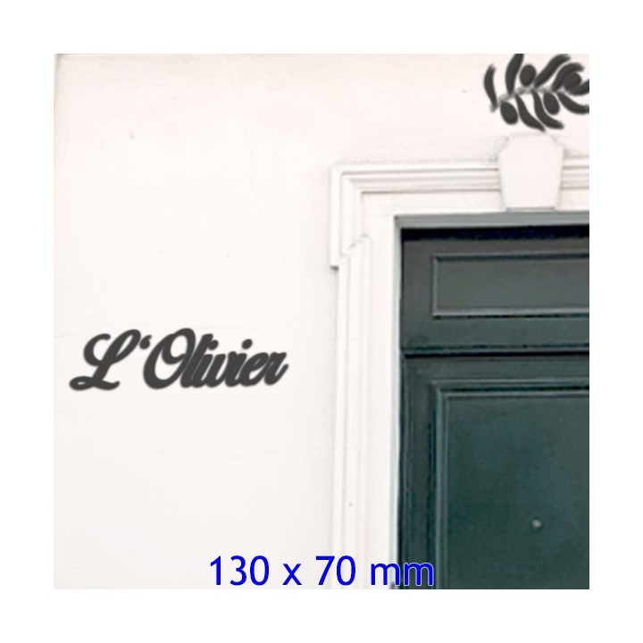 Caractères Birds of Paradise pour nom de maison en 130 x 70 mm