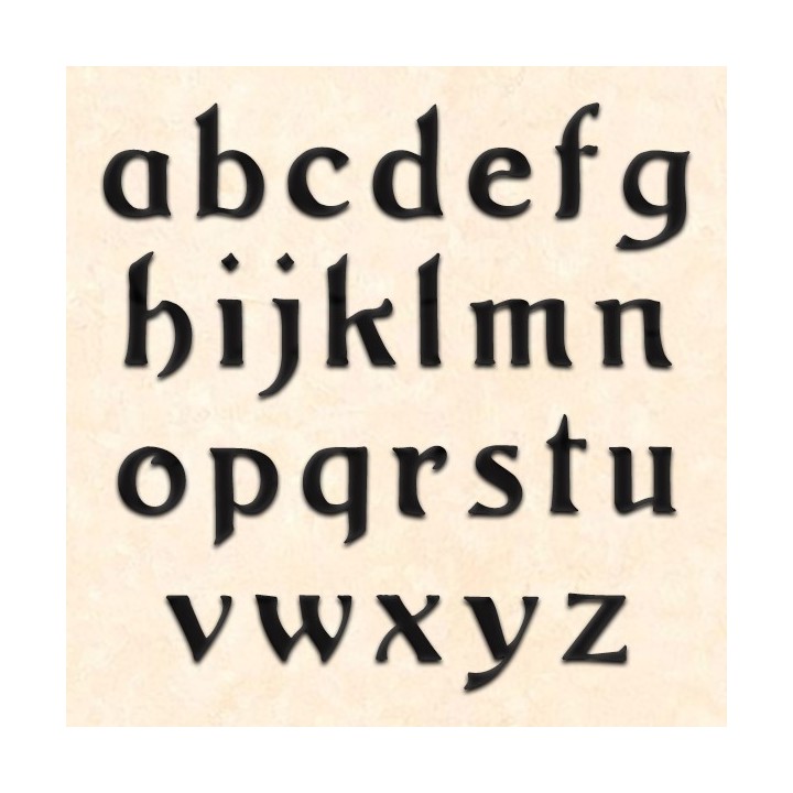 Lettres minuscules en Argos pour votre nom de maison avec des lettres hauteur 120 à 150 mm 6 mm d'épaisseur