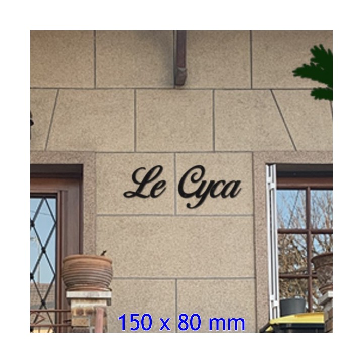 Caractères Birds of Paradise pour nom de maison en 150 x 80 mm