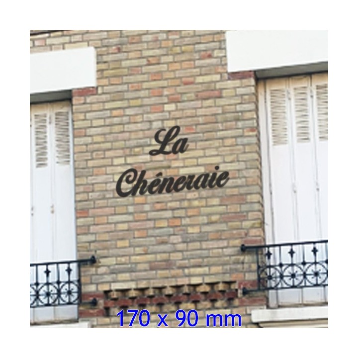 Caractères Birds of Paradise pour nom de maison en 170 x 90 mm