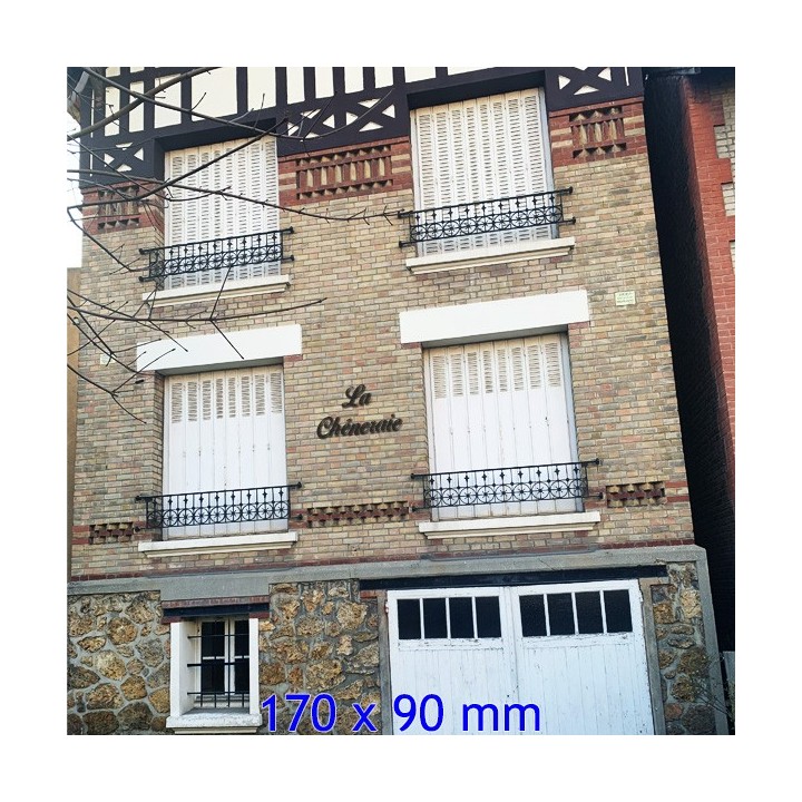 Caractères Birds of Paradise pour nom de maison en 170 x 90 mm