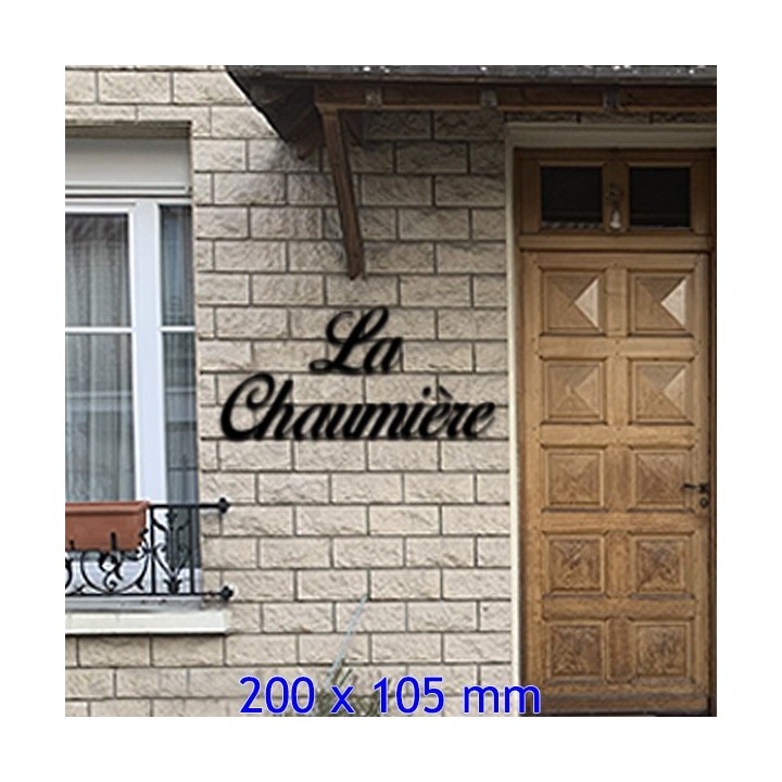 Caractères Birds of Paradise pour nom de maison en 200 x 105 mm