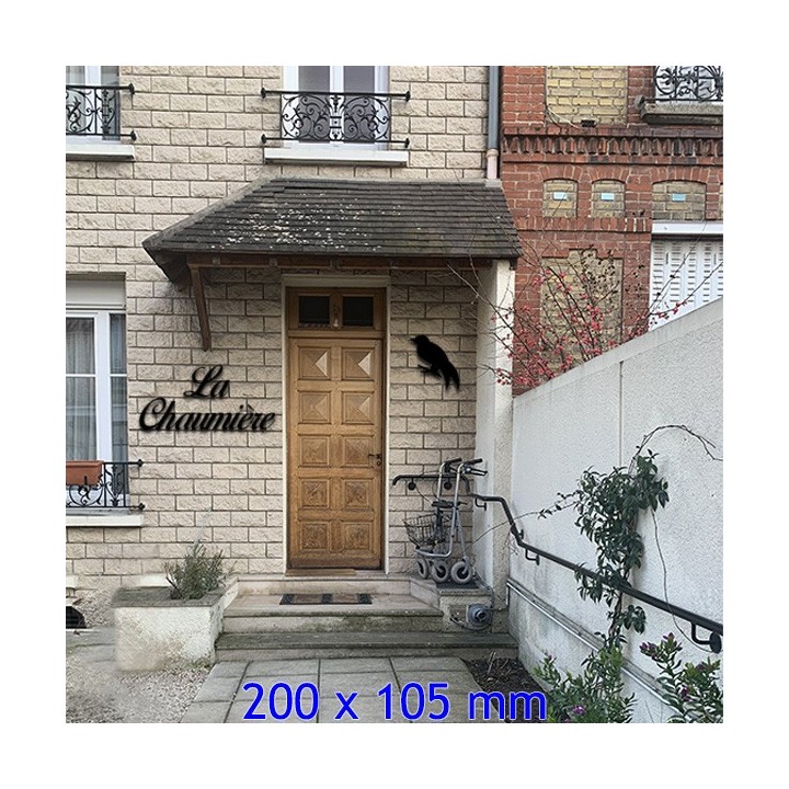 Caractères Birds of Paradise pour nom de maison en 200 x 105 mm