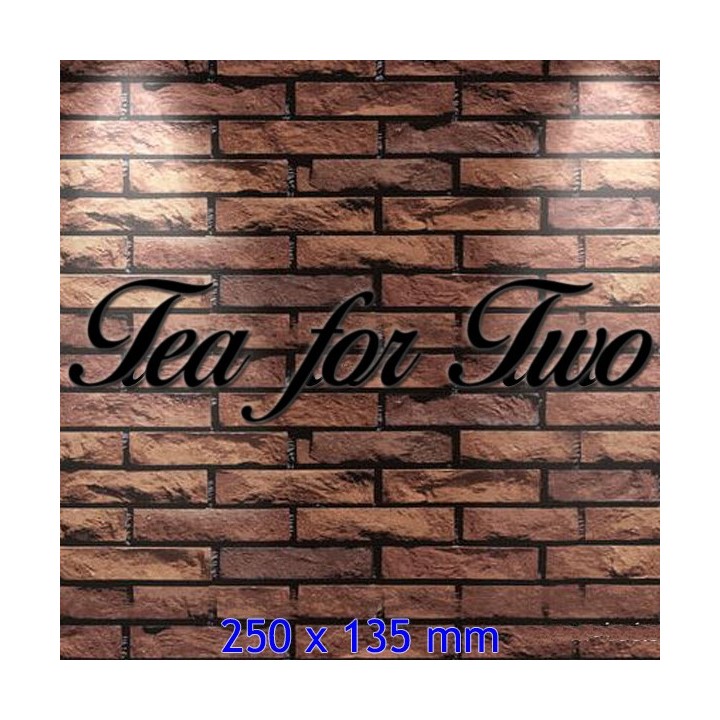 Caractères Birds of Paradise pour nom de maison en 250 x 135 mm