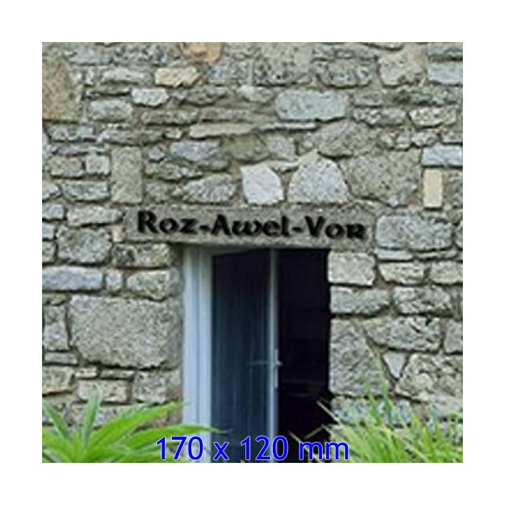Caractères Celtic avec lettres hauteur 170 x 120 mm 6 mm d'épaisseur