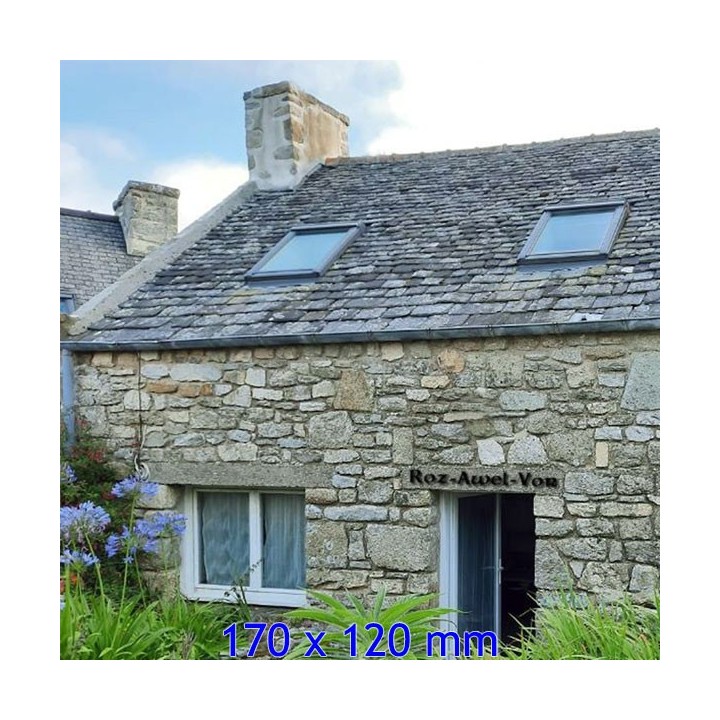 Caractères Celtic avec lettres hauteur 170 x 120 mm 6 mm d'épaisseur