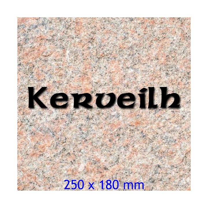 Caractères Celtic avec lettres hauteur 250 x 180 mm 6 mm d'épaisseur