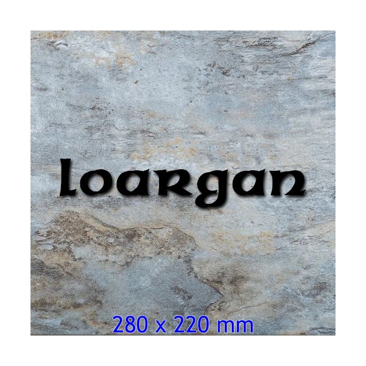 Caractères Celtic avec lettres hauteur 280 x 220 mm 6 mm d'épaisseur