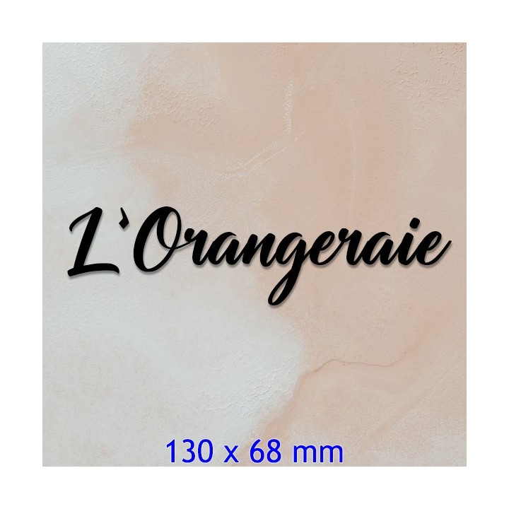 Caractères Clubhouse de 130 x 68 mm pour votre nom de maison. 6 mm d'épaisseur