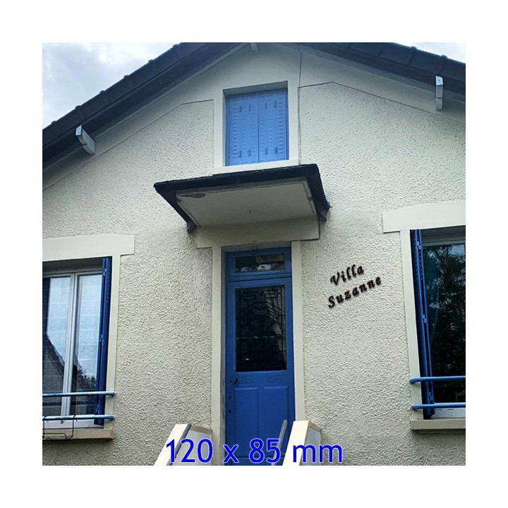 Caractères Corsiva hauteur 120 x 85 mm 6 mm d'épaisseur