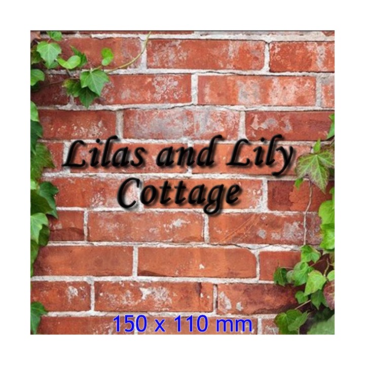 Caractères Corsiva hauteur 150 x 110 mm 6 mm d'épaisseur