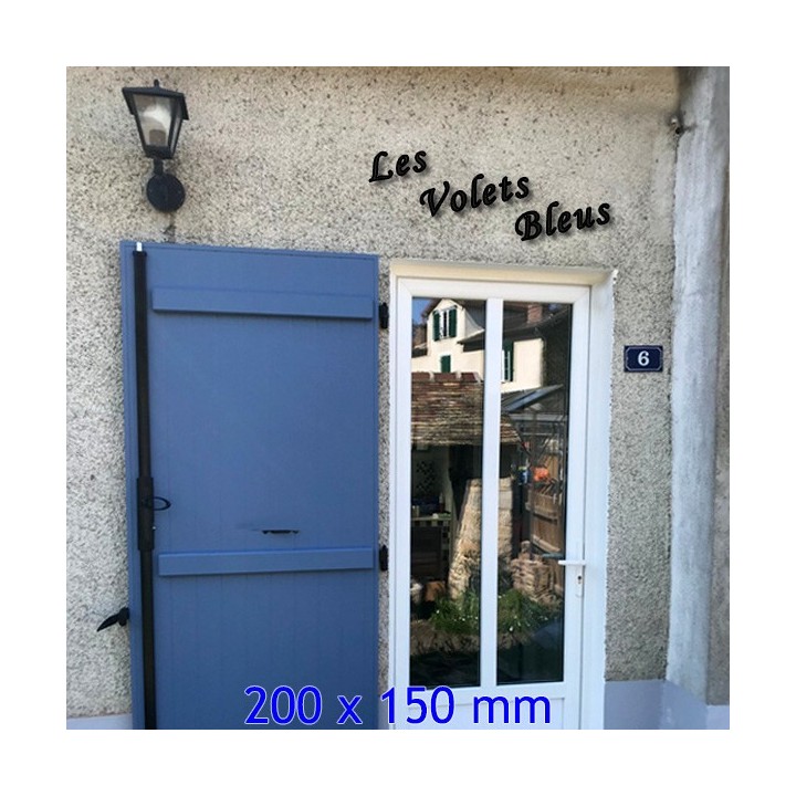 Caractères Corsiva hauteur 200 x 150 mm 6 mm d'épaisseur