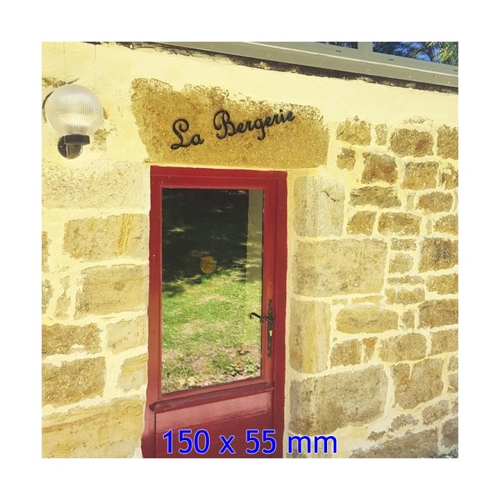 Caractères French Script en 150 x 55 mm 6 mm d'épaisseur