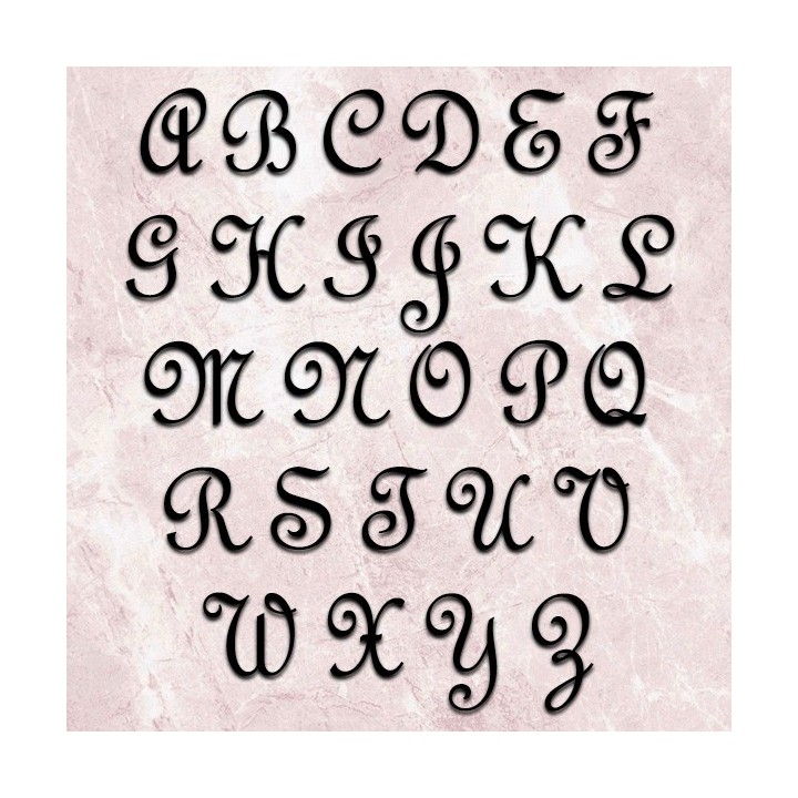 Lettres en majuscules French Script