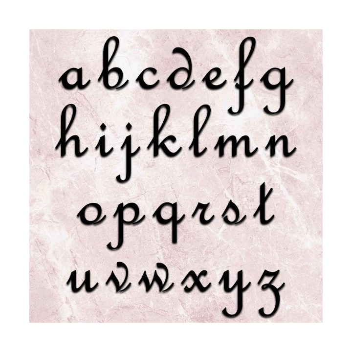 Lettres en minuscules French Script