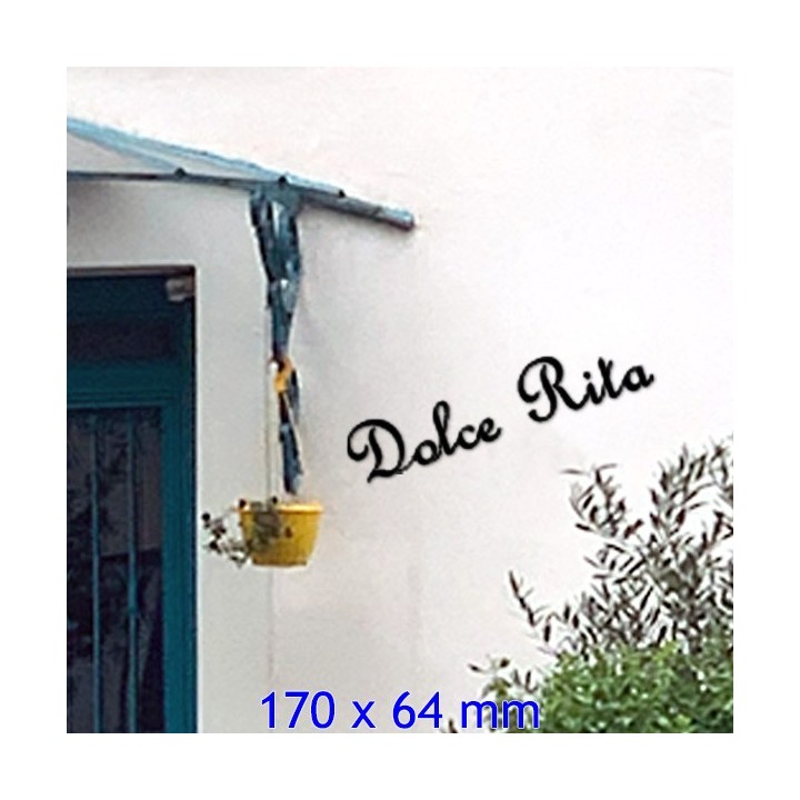 Caractères French Script en 170 x 64 mm 6 mm d'épaisseur